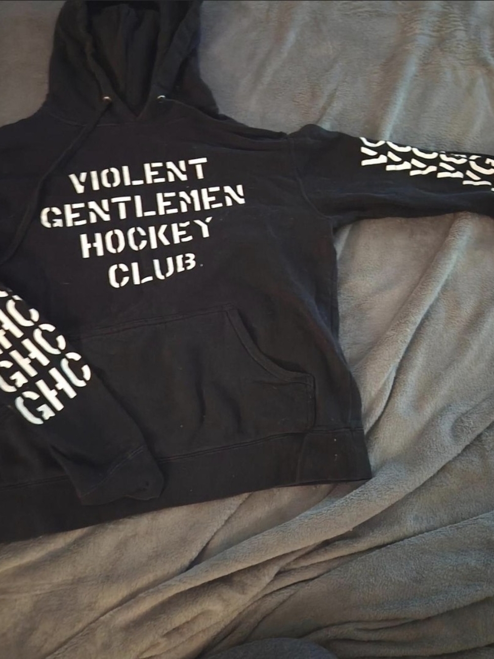 Violent Gentleman Hockey Club Men's Black Pullover Hoodie